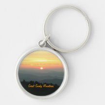 Sunrise at Clingman's Dome - Great Smoky Mountains Keychains