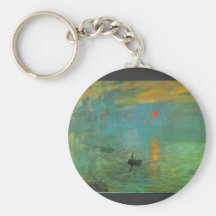 Sunrise by Claude Monet Key Chain