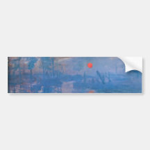 Sunrise - Claude Monet Bumper Sticker