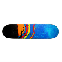 Sunrise Custom Skate Board