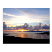 Sunrise from Dun I Post Card