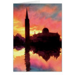 "Sunrise Giudecca" Cityscape Watercolor cards