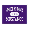 Sunrise Mountain - Mustangs - High - Peoria postcards