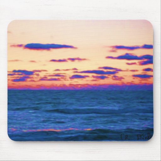 Sunrise Ocean Scene Mousepad