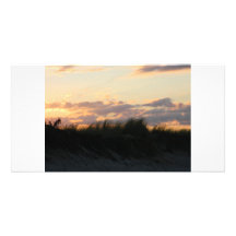 sunrise of the Dunes and Seagrass of Harwich Port Personalized Photo Card