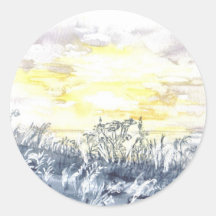'Sunrise over Duporth' Sticker