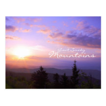 Sunrise over Great Smoky Mountains Post Card