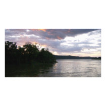 Sunrise Over River at Point Park Personalized Photo Card