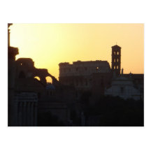 Sunrise over Roman Forum Post Cards