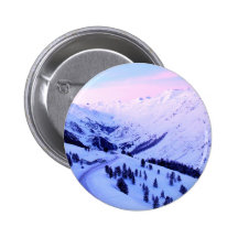 Sunrise over Snowy Mountains Button