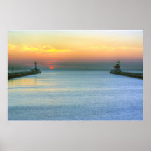 Sunrise over the Canal Poster