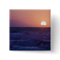 Sunrise Over The Malaga Bay Buttons