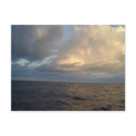 Sunrise over the ocean postcard