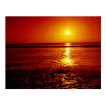 Sunrise over the sea, Filey, North Yorkshire, Engl Postcards