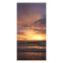 Sunrise over the sea photo card template