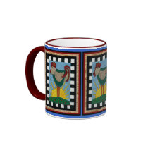 Sunrise Rooster - mug of morning sunshine