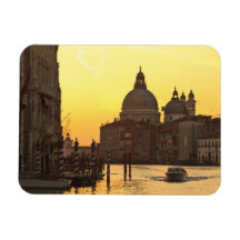 Sunrise sky colours near San Maria Del Giglio Rectangular Magnet