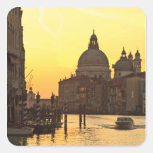 Sunrise sky colours near San Maria Del Giglio Square Stickers