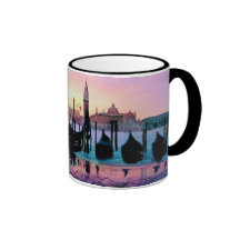 "Sunrise St. Mark's" Gondola Watercolor Mugs