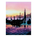 "Sunrise St. Mark's" Gondola Watercolor Post Cards