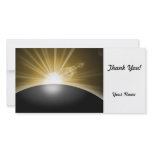 Sunrise Sunset Planet Customized Photo Card
