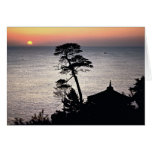 Sunrise, Uisangdae Pavilion, Naksansa (temple) Greeting Card