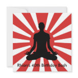 Sunrise Yoga style Birthday invitation
