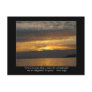 Sunset and Hugo Quote Postcard