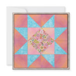 Sunset and Water Floral Quilt invitations