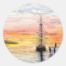 'Sunset Arrival' Sticker