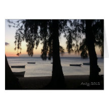 Sunset at Albion Greeting Cards