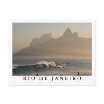 "Sunset at Arpoador, Rio de Janeiro" postcard