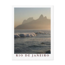 "Sunset at Arpoador, Rio de Janeiro" postcard