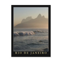 "Sunset at Arpoador, Rio de Janeiro" postcard