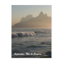 "Sunset at Arpoador, Rio de Janeiro" postcard