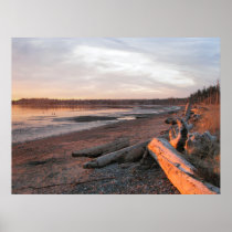 Sunset at Birch Bay Posters