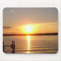 Sunset at Blarney's Island Mouse Pads