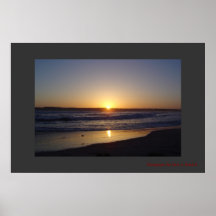 Sunset at Coronado Beach, Ca Print