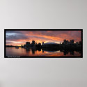 Sunset at False Creek posters