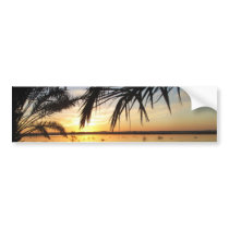 Sunset at Fatnas Island, Siwa Oasis, Africa bumper stickers