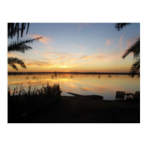 Sunset at Fatnas Island, Siwa Oasis, Africa postcards