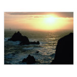 Sunset at Land's End at the Cornish Riviera Post Card