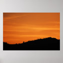Sunset at Piatra Neamt posters