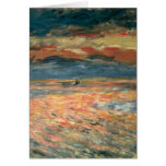 Sunset at Sea by Pierre Auguste Renoir cards