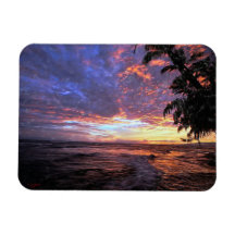 Sunset at the Beach Magnet