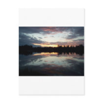 Sunset at the fishing hole postcards