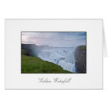 Sunset at the Golden Waterfall (Gullfoss) cards