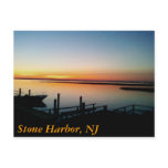 sunset at the shore, Stone Harbour, NJ postcards