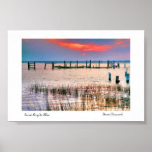 Sunset Bay In Blue Posters