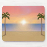 Sunset Beach Scene: Custom Mousepad